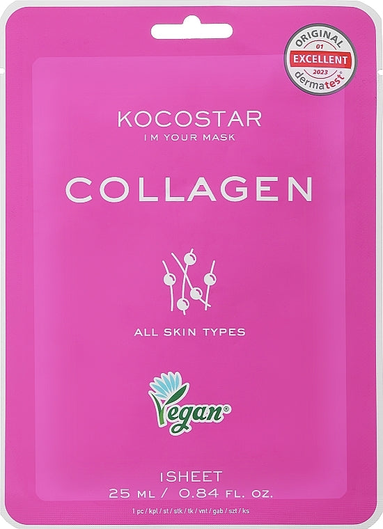 Kocostar Vegan- قناع الكولاجين النباتي من كوكوستار